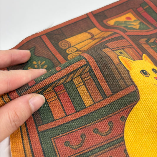 Printing on 10s Natural Muslin Fabric (Heavyweight Cotton)